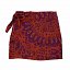 Sisters Department,Short wrap skirt | Orange & purple printed